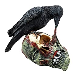 raven and zombie decorative figurine