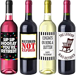retirement party label pack
