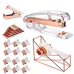 rose gold office supplies set