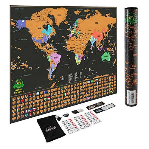 scratch off world map poster