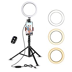 selfie ring light with tripod