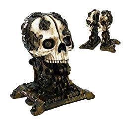 skull bookends