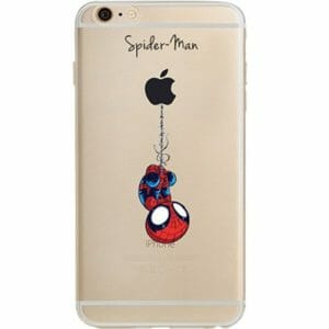 Gift iphone case with a spiderman character on it
