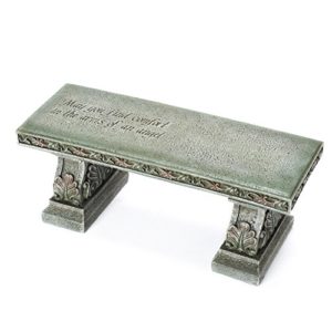 stone resin bench