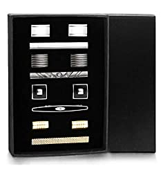 tie clip and cuff link set