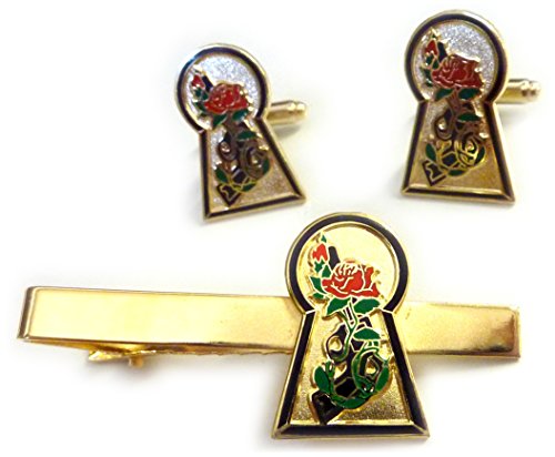 tie bar clip cufflinks set