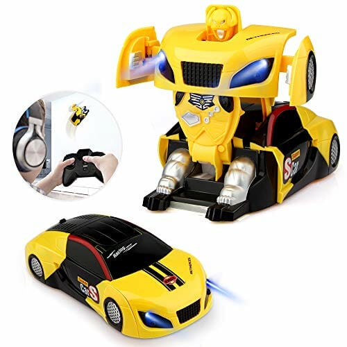 yellow transformer toy