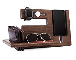 wood phone docking station
