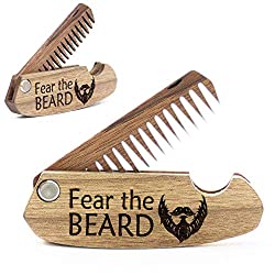 wooden beard comb