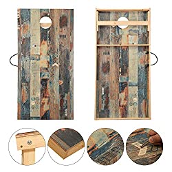 wooden corn hole set