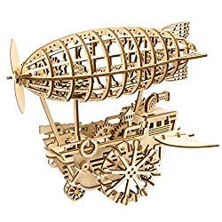 wooden puzzle airship