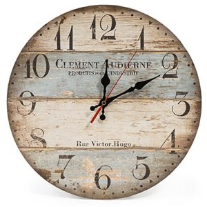 wooden wall clock