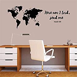 world map wall sticker