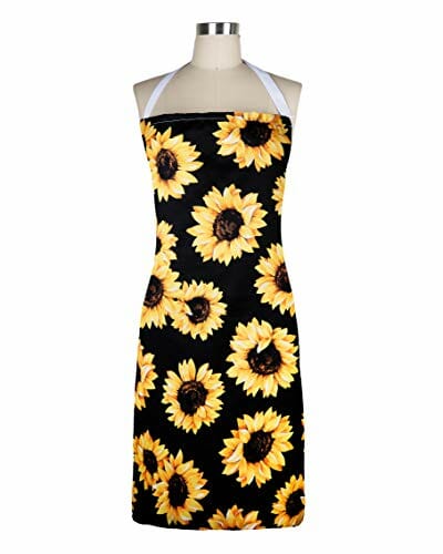 yellow themed chef apron